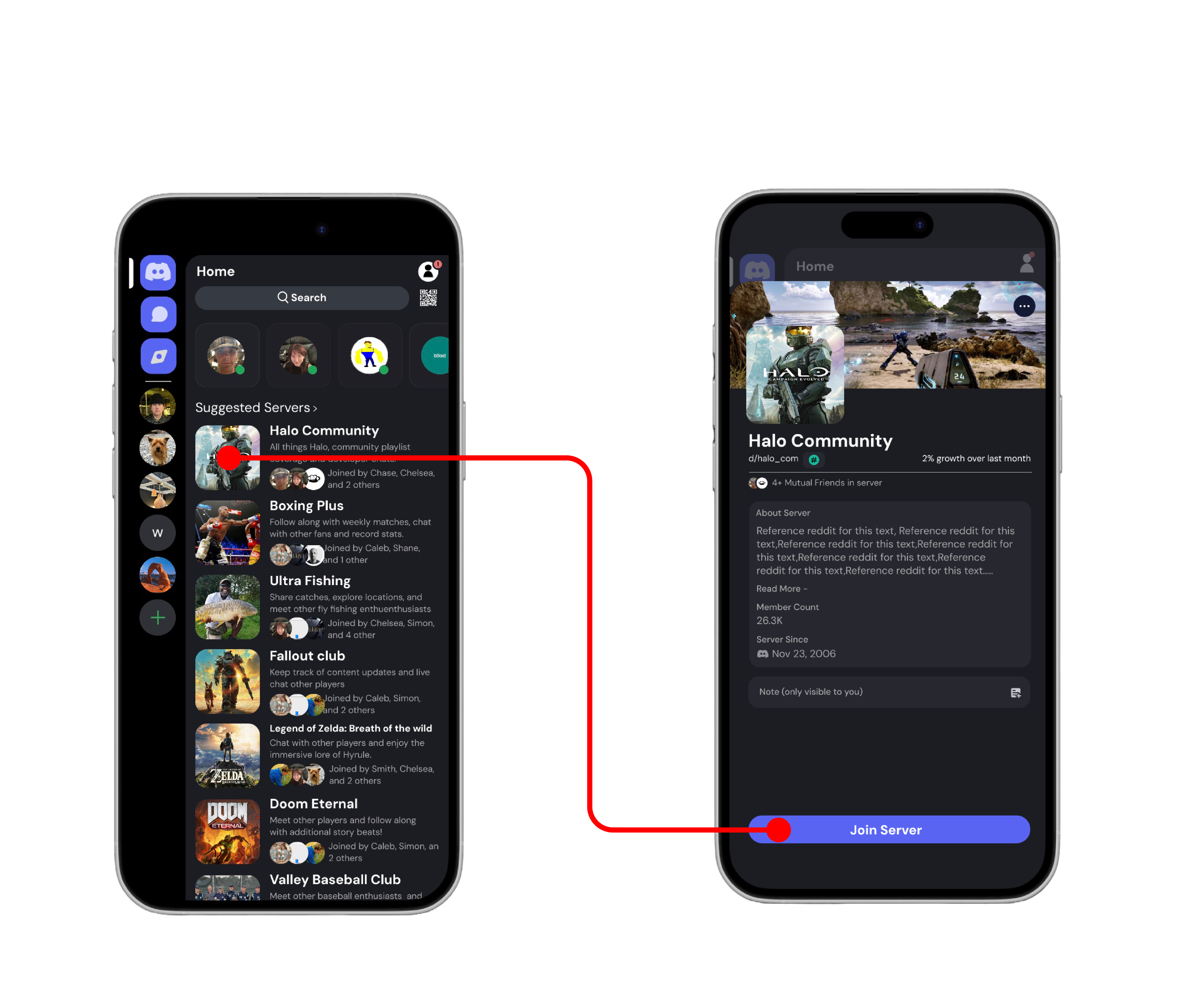 Discord Home Page Design